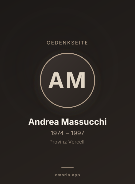 Gedenkportrait von Andrea Massucchi