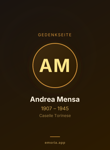 Gedenkportrait von Andrea Mensa