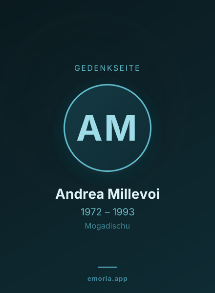 Gedenkportrait von Andrea Millevoi