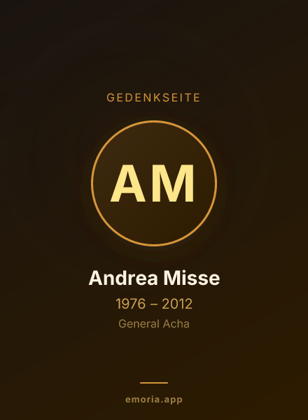 Gedenkportrait von Andrea Misse
