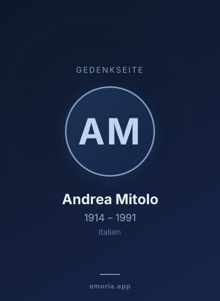 Gedenkportrait von Andrea Mitolo