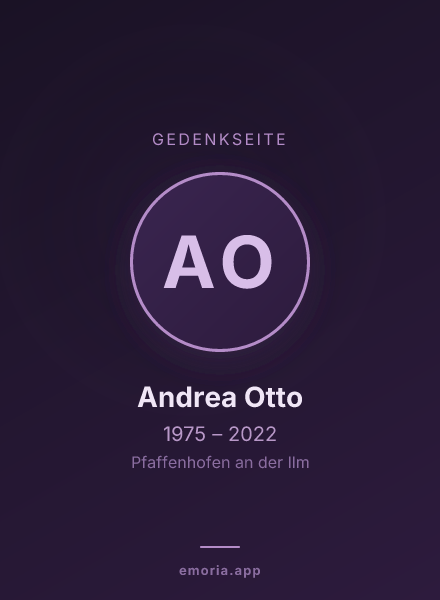 Gedenkportrait von Andrea Otto