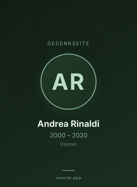 Gedenkportrait von Andrea Rinaldi