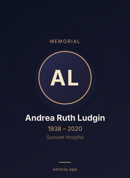 Memorial portrait of Andrea Ruth Ludgin