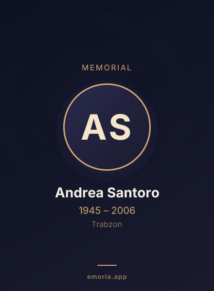Memorial portrait of Andrea Santoro