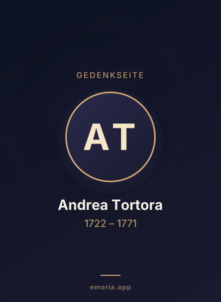 Gedenkportrait von Andrea Tortora