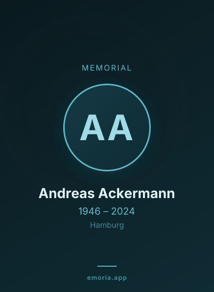 Memorial portrait of Andreas Ackermann