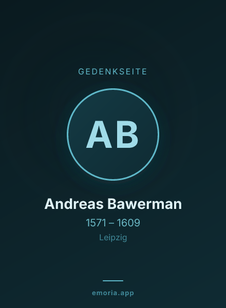 Gedenkportrait von Andreas Bawerman
