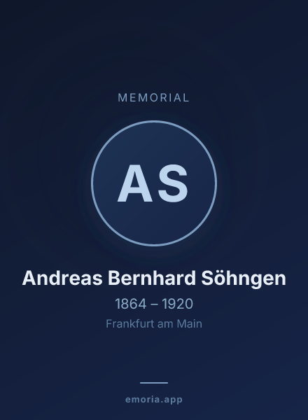 Memorial portrait of Andreas Bernhard Söhngen