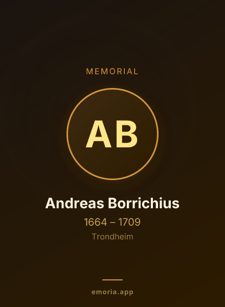 Memorial portrait of Andreas Borrichius
