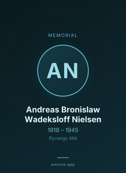 Memorial portrait of Andreas Bronislaw Wadeksloff Nielsen