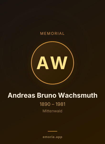 Memorial portrait of Andreas Bruno Wachsmuth