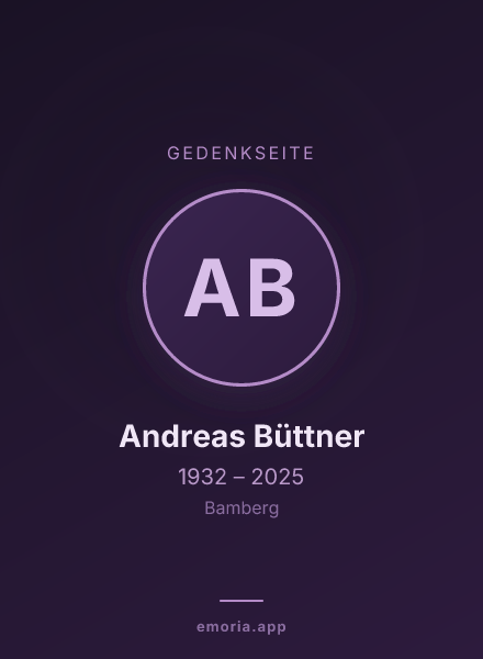 Gedenkportrait von Andreas Büttner