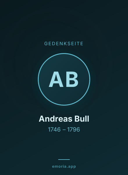 Gedenkportrait von Andreas Bull