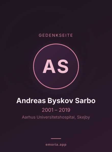 Gedenkportrait von Andreas Byskov Sarbo