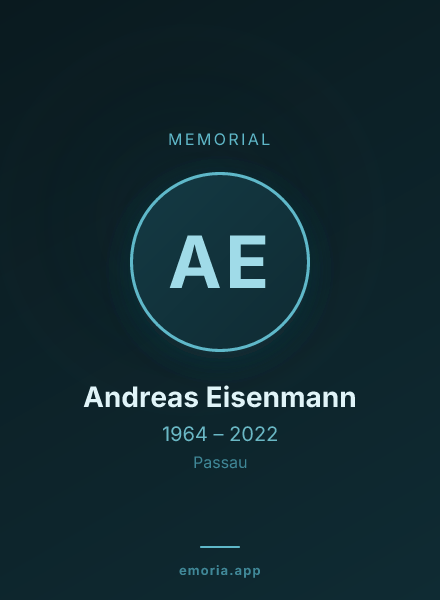 Memorial portrait of Andreas Eisenmann