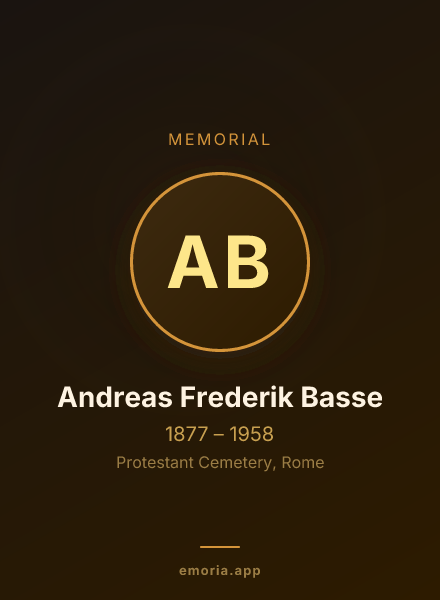 Memorial portrait of Andreas Frederik Basse