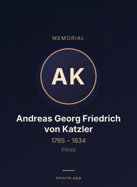 Memorial portrait of Andreas Georg Friedrich von Katzler