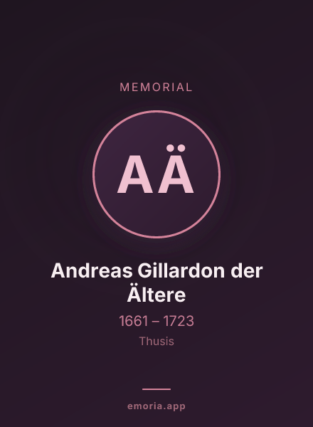 Memorial portrait of Andreas Gillardon der Ältere