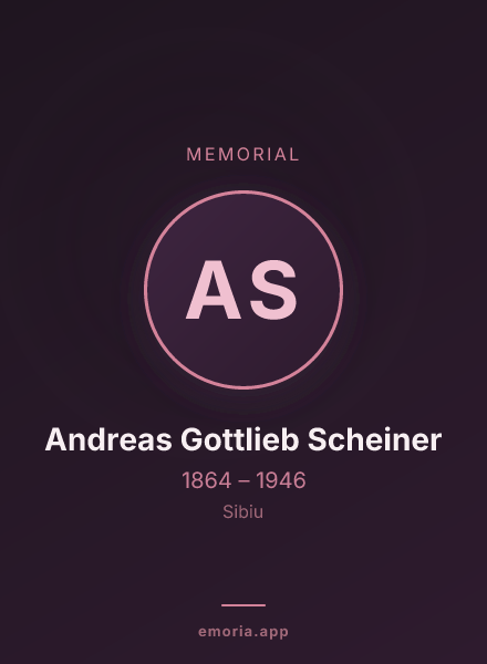 Memorial portrait of Andreas Gottlieb Scheiner