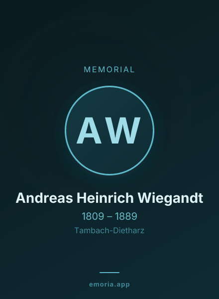 Memorial portrait of Andreas Heinrich Wiegandt