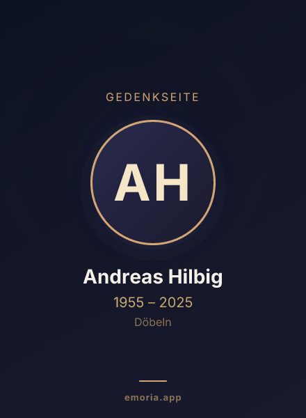 Gedenkportrait von Andreas Hilbig
