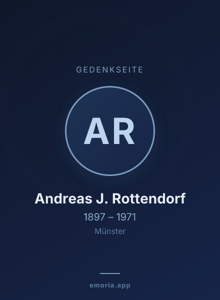 Gedenkportrait von Andreas J. Rottendorf
