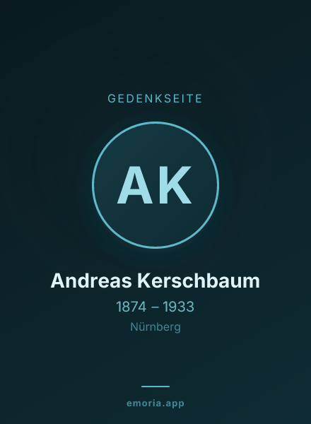 Gedenkportrait von Andreas Kerschbaum