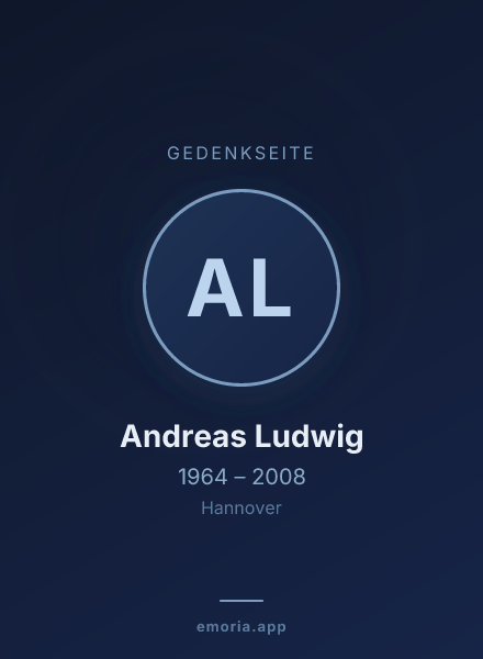 Gedenkportrait von Andreas Ludwig