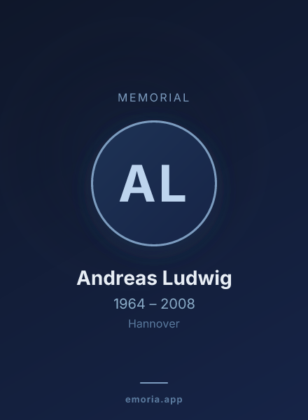 Memorial portrait of Andreas Ludwig