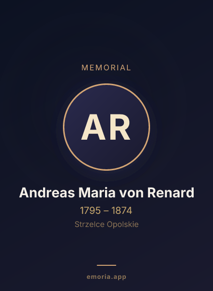 Memorial portrait of Andreas Maria von Renard
