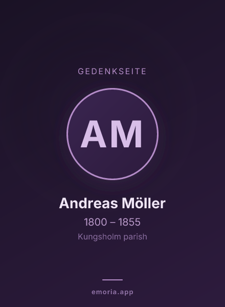Gedenkportrait von Andreas Möller