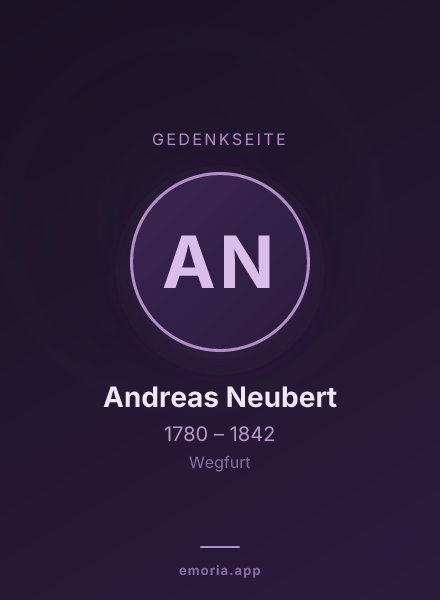 Gedenkportrait von Andreas Neubert