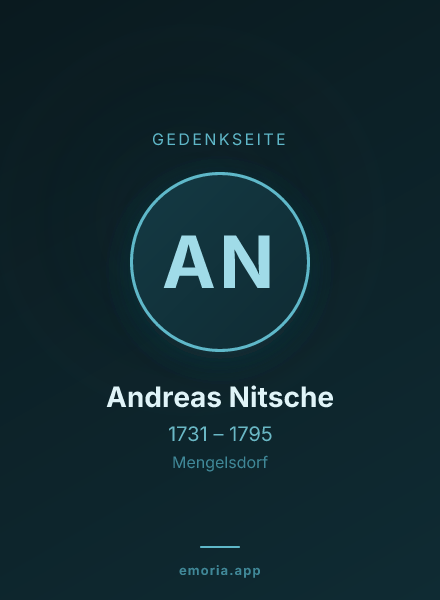 Gedenkportrait von Andreas Nitsche