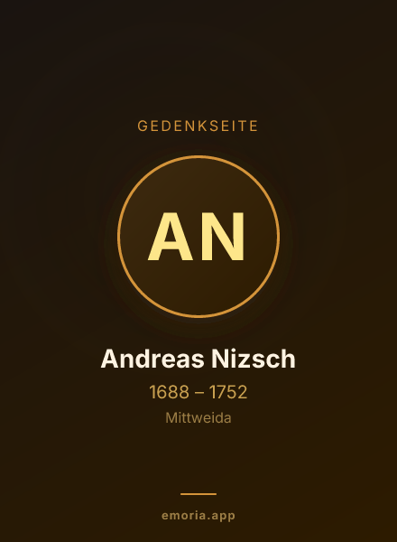 Gedenkportrait von Andreas Nizsch