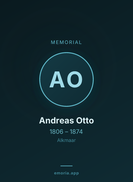Memorial portrait of Andreas Otto