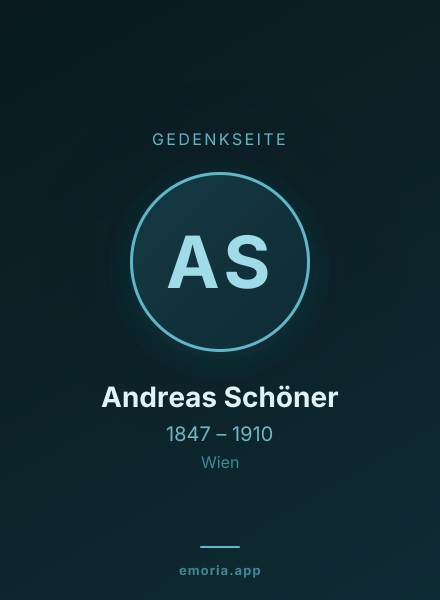 Gedenkportrait von Andreas Schöner