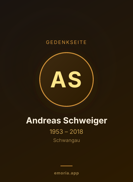 Gedenkportrait von Andreas Schweiger