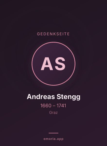 Gedenkportrait von Andreas Stengg