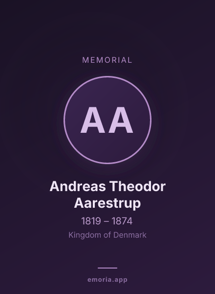 Memorial portrait of Andreas Theodor Aarestrup