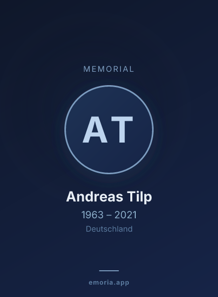Memorial portrait of Andreas Tilp
