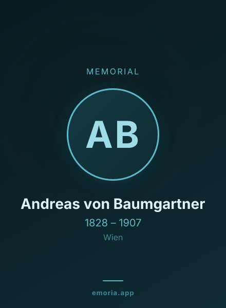 Memorial portrait of Andreas von Baumgartner