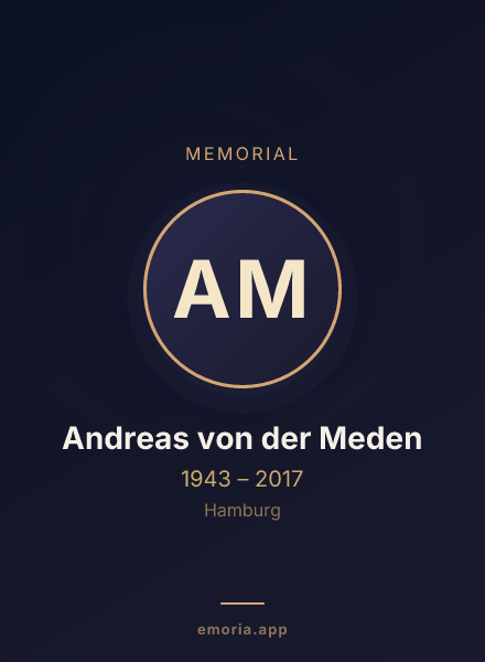 Memorial portrait of Andreas von der Meden