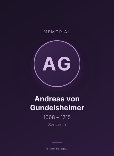 Memorial portrait of Andreas von Gundelsheimer