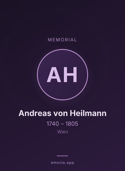 Memorial portrait of Andreas von Heilmann