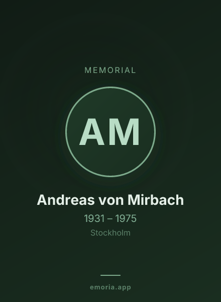 Memorial portrait of Andreas von Mirbach