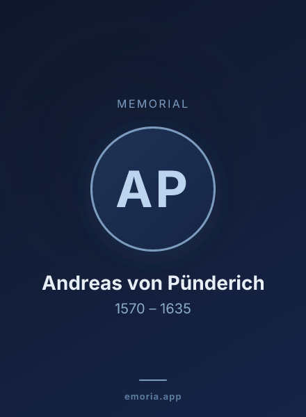 Memorial portrait of Andreas von Pünderich