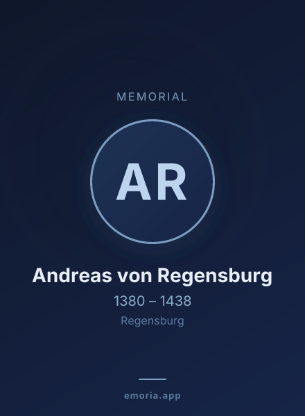 Memorial portrait of Andreas von Regensburg
