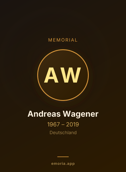 Memorial portrait of Andreas Wagener