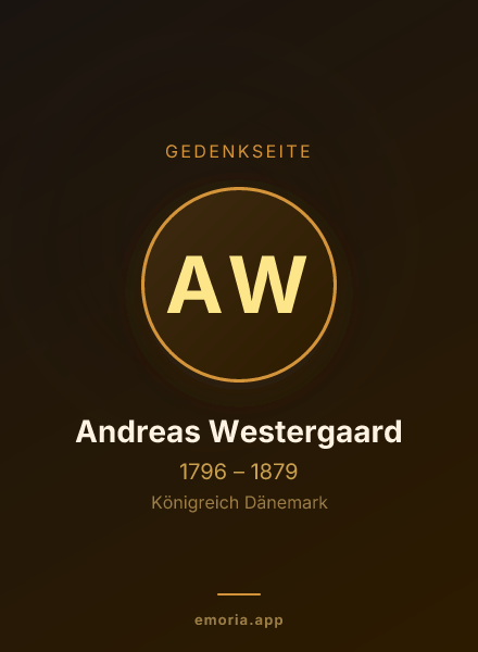 Gedenkportrait von Andreas Westergaard